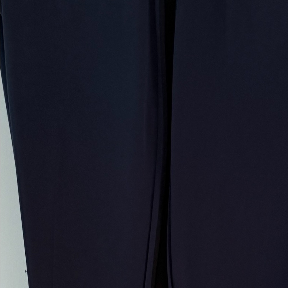 Theory Designer Black silk dress pants sleek seam stylish - Picture 8 of 11